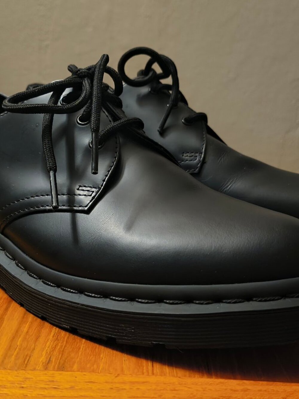 Dr Martens 1461 Mono Smooth Leather Oxford Shoes - Picture 3 of 9